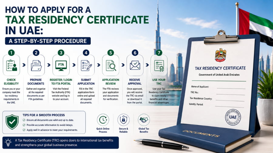 How to Apply for a Tax Residency Certificate in UAE: A Step-by-Step Procedure