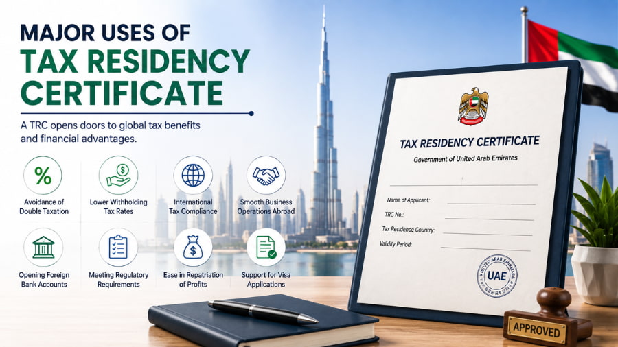 Major Uses of Tax Residency Certificate