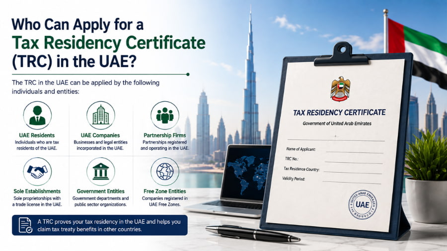 Who Can Apply for a Tax Residency Certificate (TRC) in the UAE?